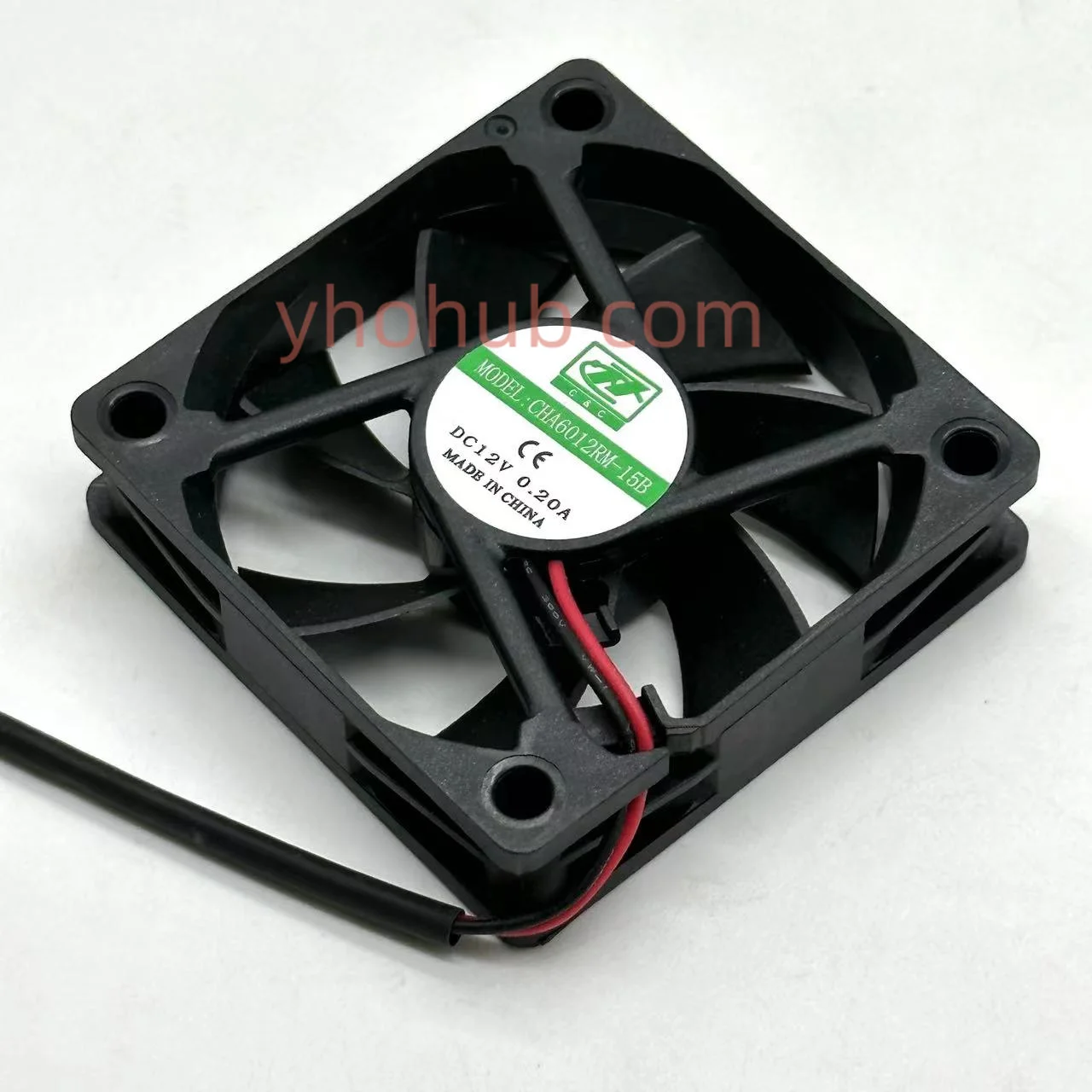 

CHA6012RM-15B DC 12V 0.20A 60x60x15mm 2-проводной Вентилятор охлаждения сервера