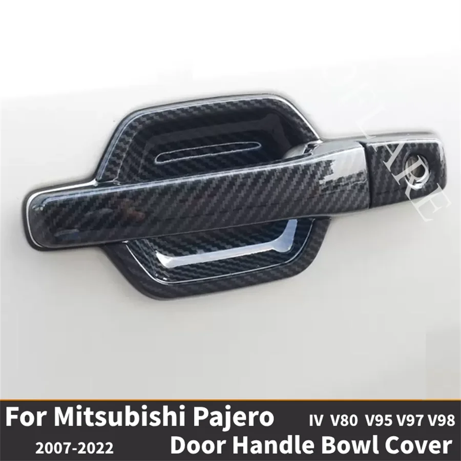 Аксессуары для Mitsubishi Pajero V80 V93 V95 V97 V98 2007-2021 хромированные внешние дверные ручки