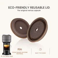 reusable silicone cover for nespresso vertuo capsule disposable coffee caps filter for vertuo next machine