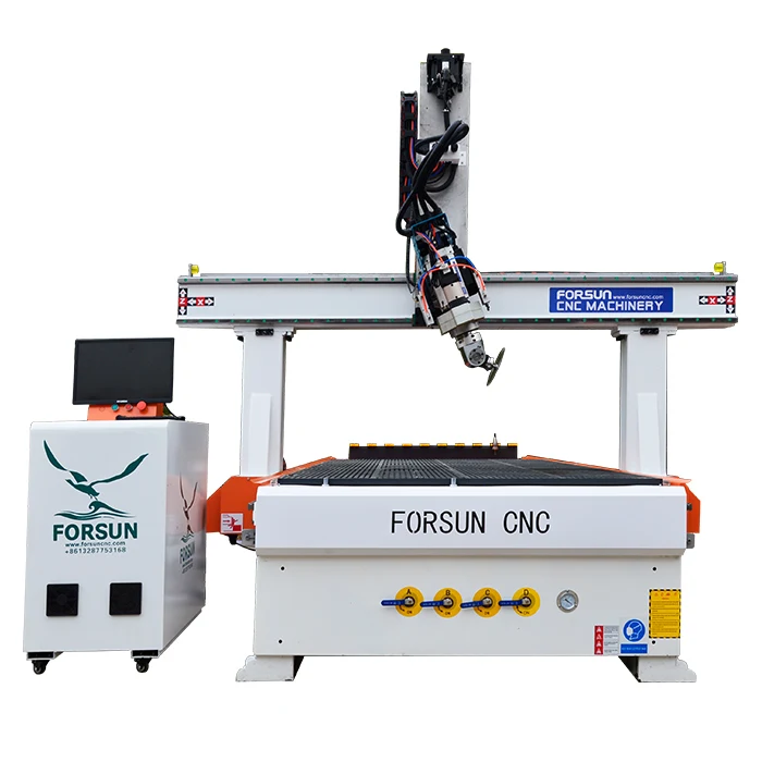 

32% discount! China great selling 3 axis 4 axis 5 axis auto tool changing 1325 ATC cnc router for woodworking