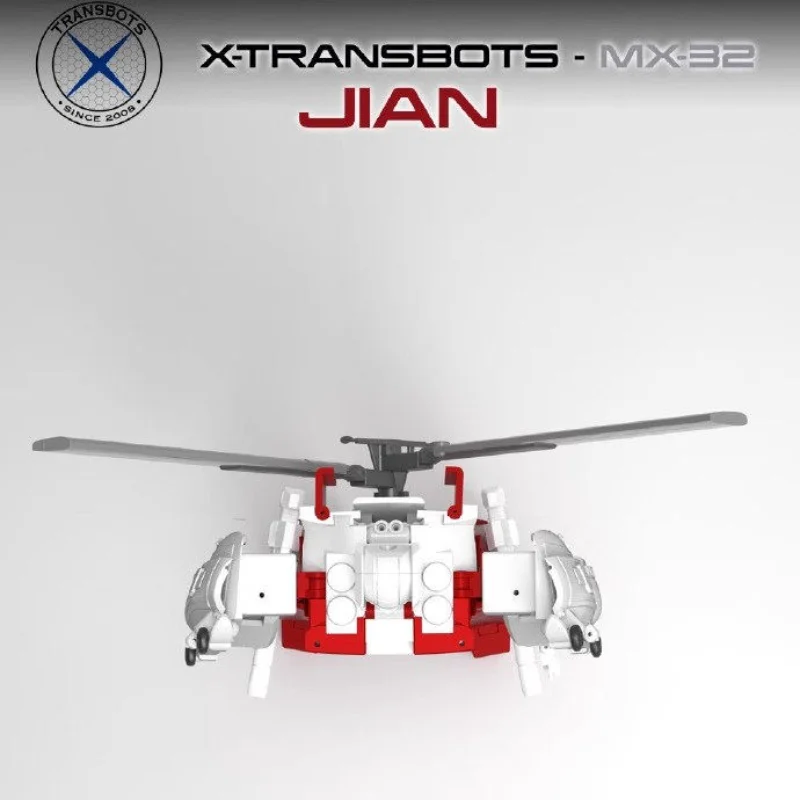 Фото В наличии: Коллекционная фигурка робота-меха Xtransbots Defensor MX-32 Swordsman Helicopter Blade в миниатюрном масштабе №5
