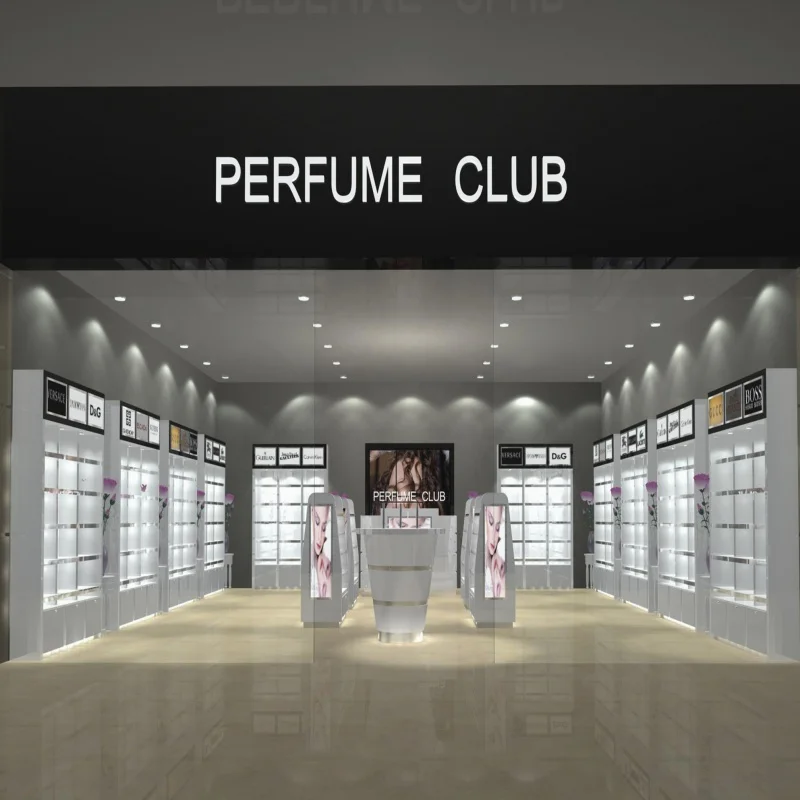 На заказ акриловый выставочный стенд для косметики современный магазин фитинг