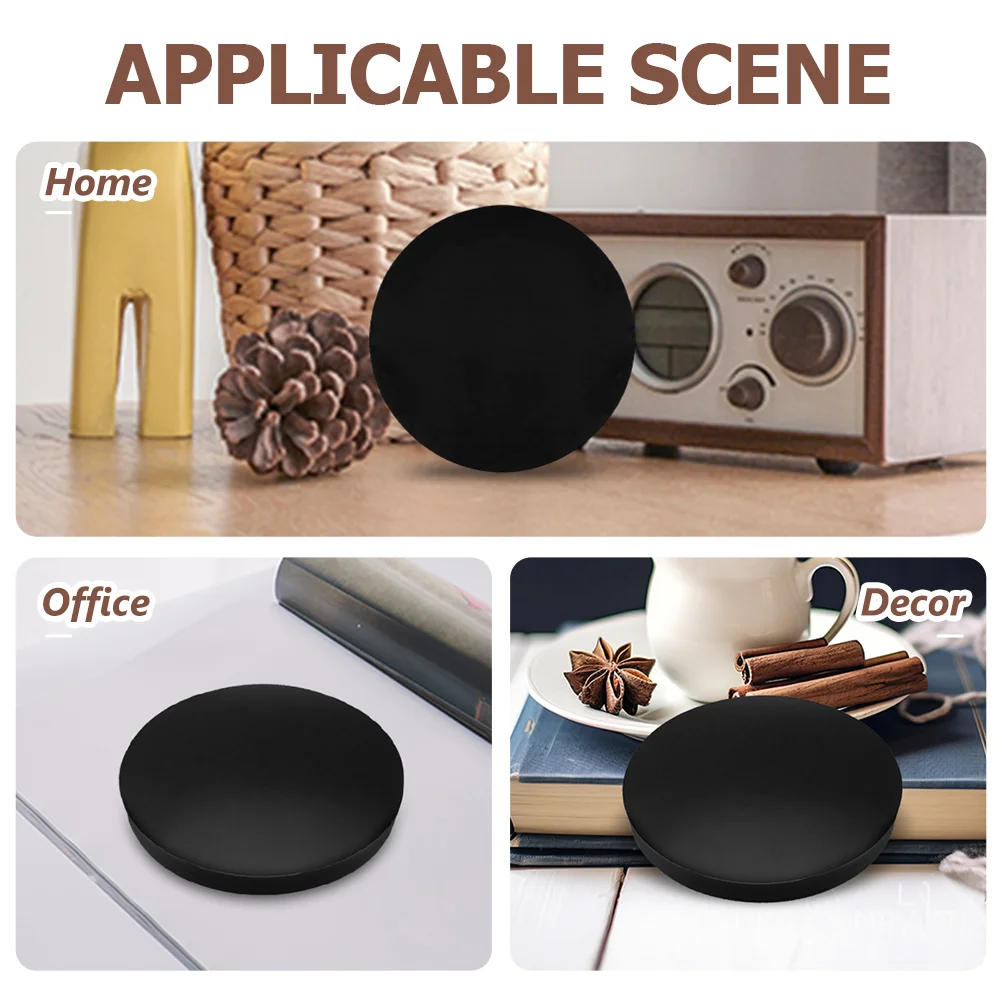 Черное украшение для медитации из обсидиана круговое зеркало гадальная доска