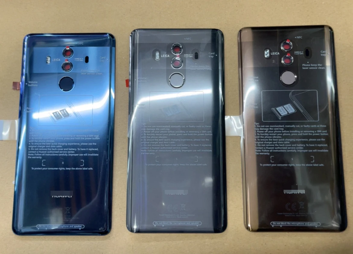 Оригинальная Крышка батарейного отсека для Huawei Mate 10 Pro задняя крышка телефона