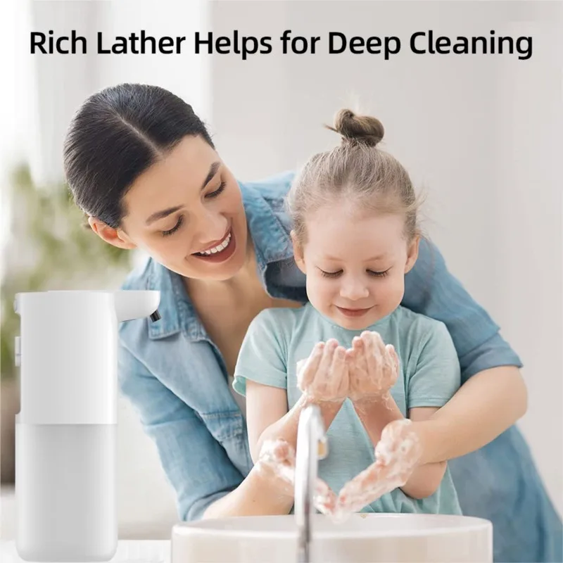 

2000mAh USB charging automatic induction foam hand soap dispenser smart infrared non-contact kitchen bathroom washer