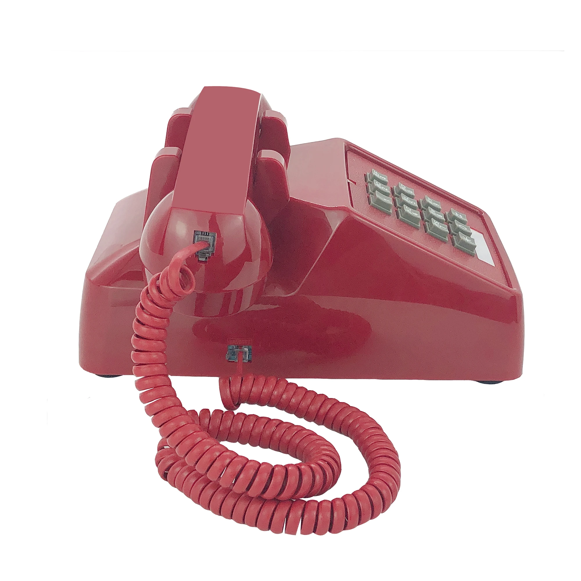 corded retro home telephones classic analog red phone vintage antique old fashion landline telephones for home office hotel free global shipping