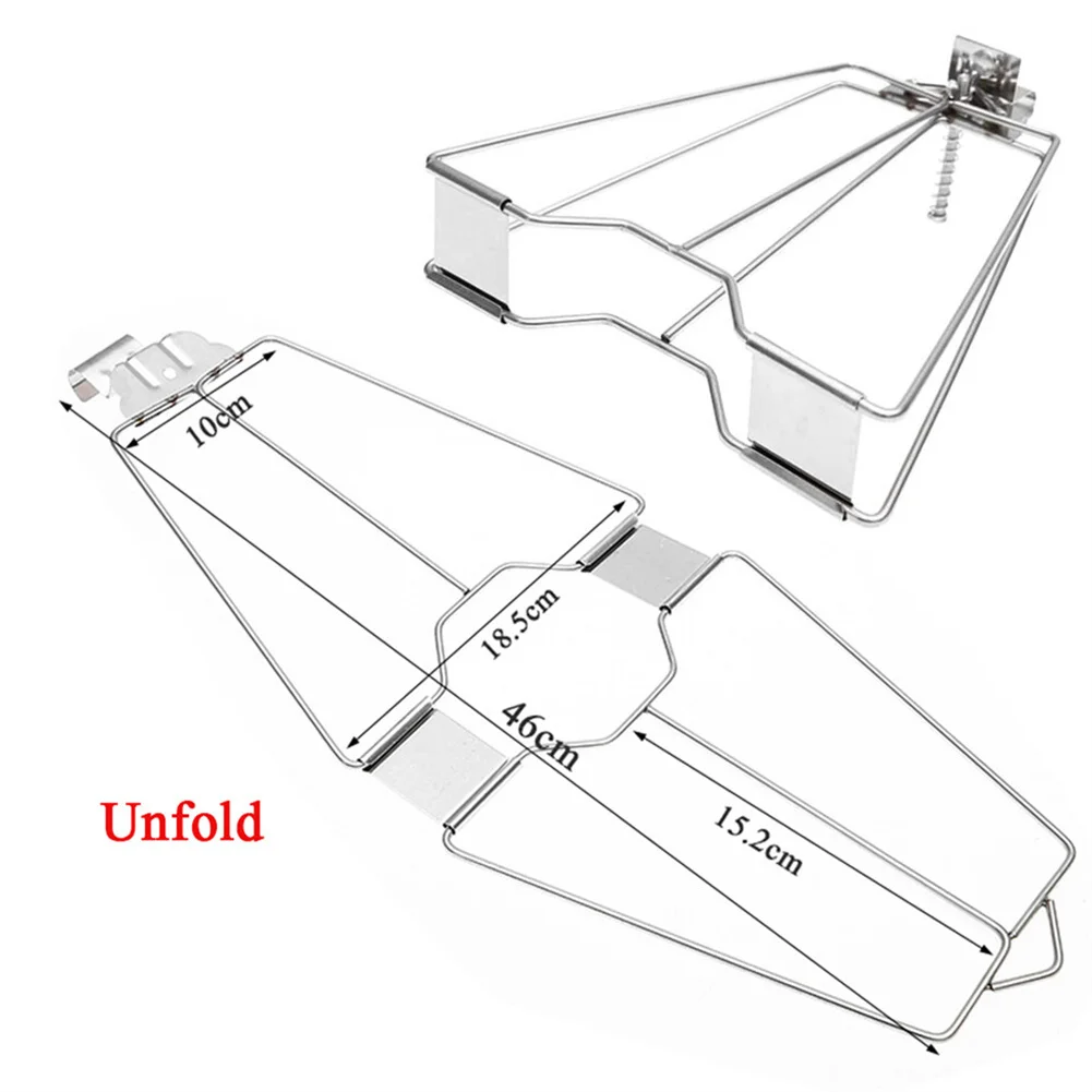 

2pcs Stainless Steel Duck Roast Clip Chicken Holder Roast Rack For Charcoal Grills Gas Grills Ovens Camping Barbecue Accessory