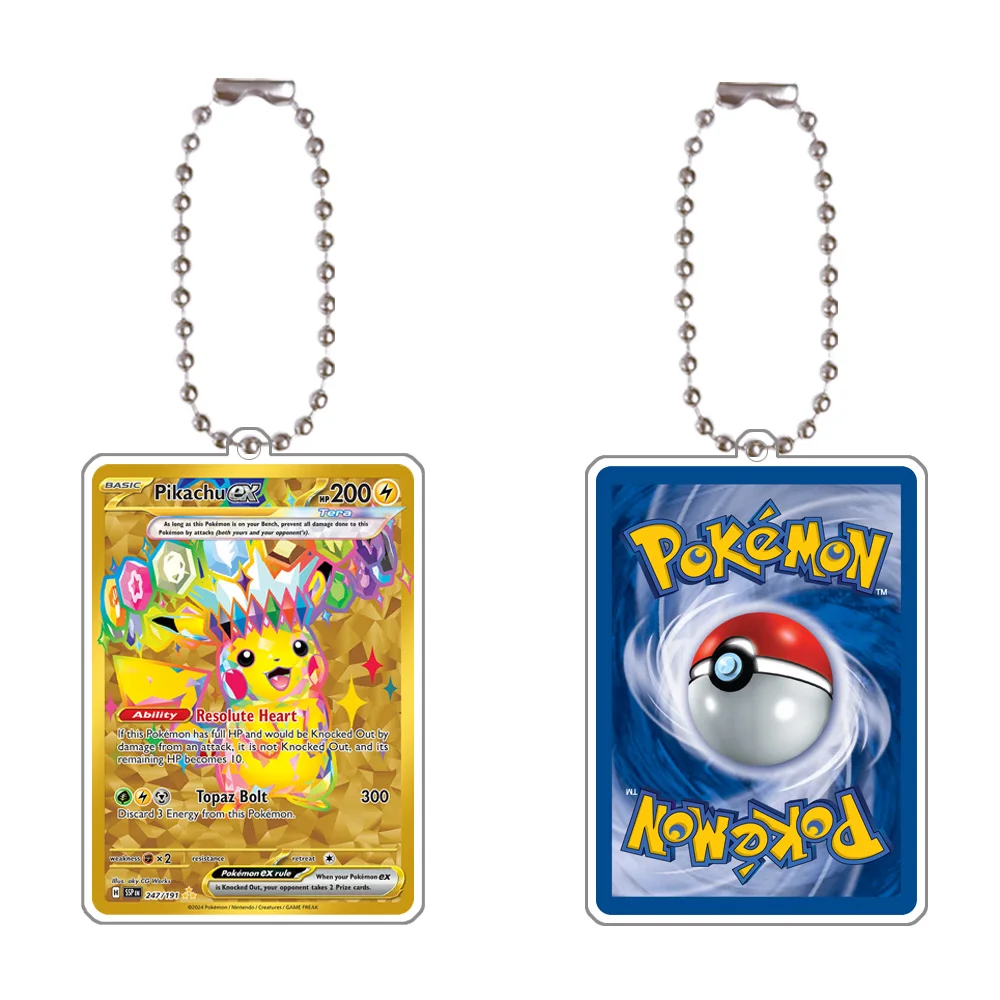 Фото Pokemon Sylveon Lapras Hydreigon Exeggutor Cinderace Flygon Ex Game Collection Card акриловый кулон брелок украшение №3