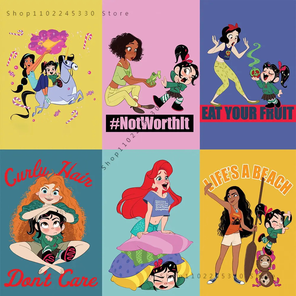 

Canvas Painting Wall Art Disney Princess Destruction King Cartoon Character Inlaid Poster Prints Home Decoration Kids Room Decor