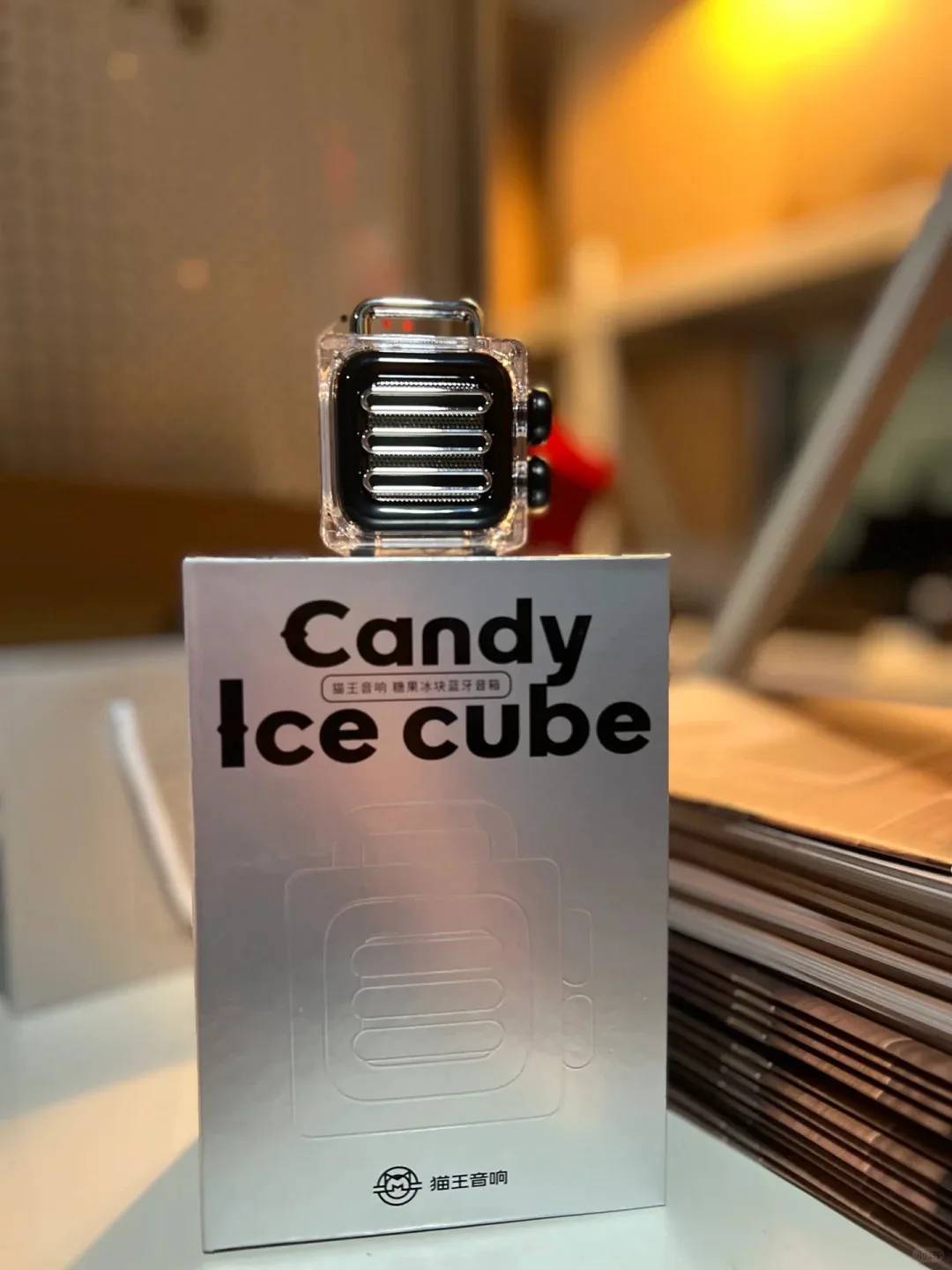 Фото MUZEN Candy Ice Block Bluetooth-динамик MW-ICE Mao King Прозрачный уличный портативный беспроводной мини-динамик №1