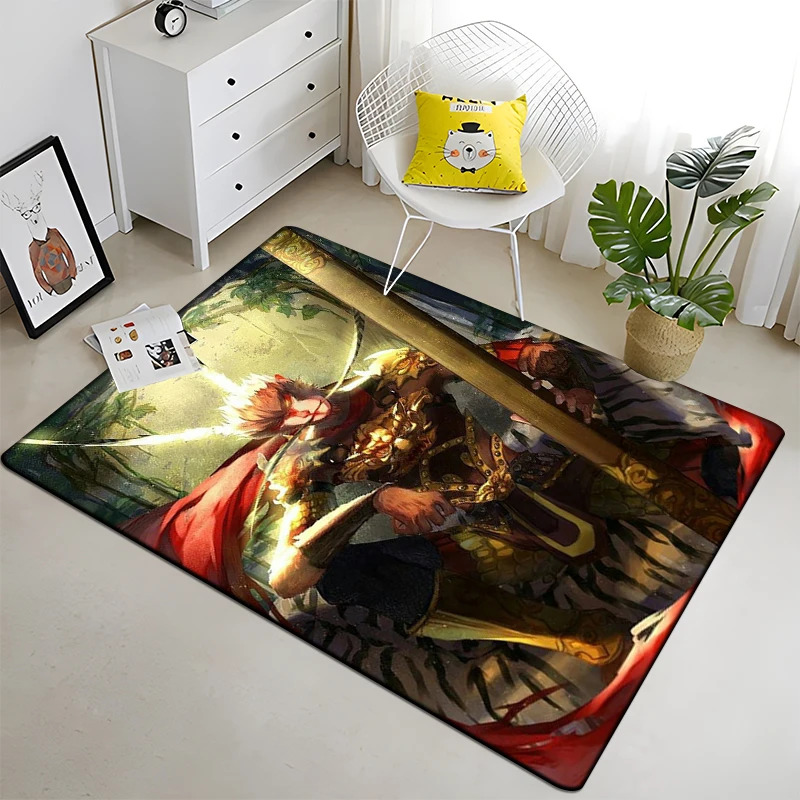 

Art Fantasy Sun WuKong Monkey King Printed Carpet for Living Room Large Area Rug Soft Carpet Yoga Mats Boho Rugs Dropshipping