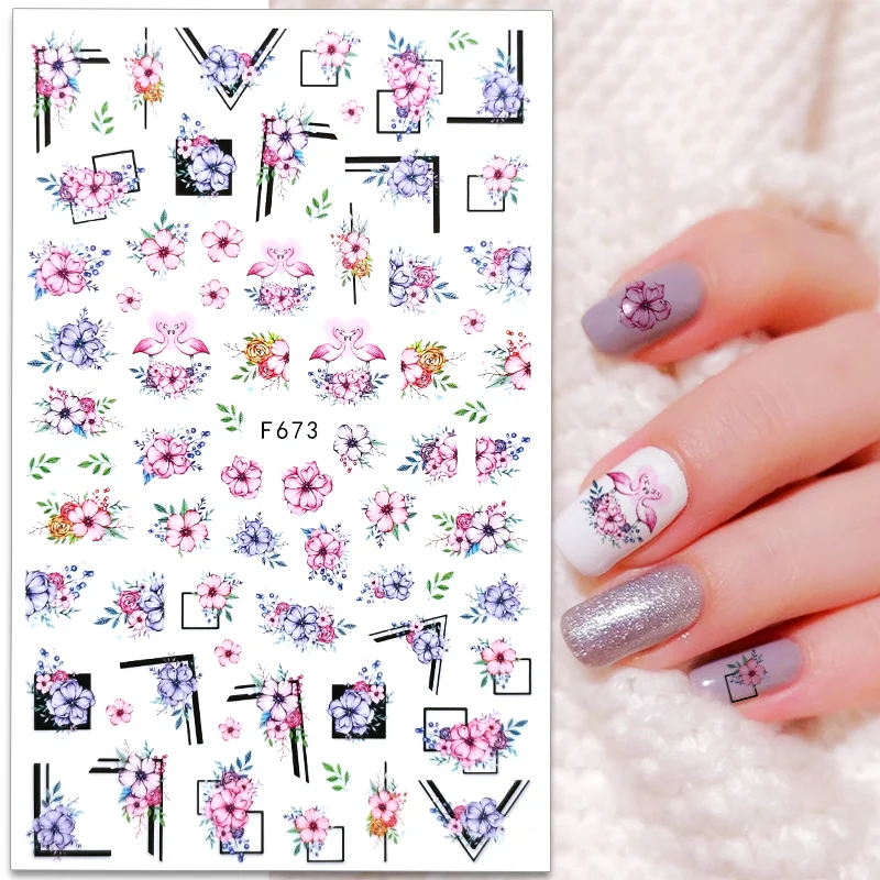 

1 лист, наклейки для ногтей, 2022