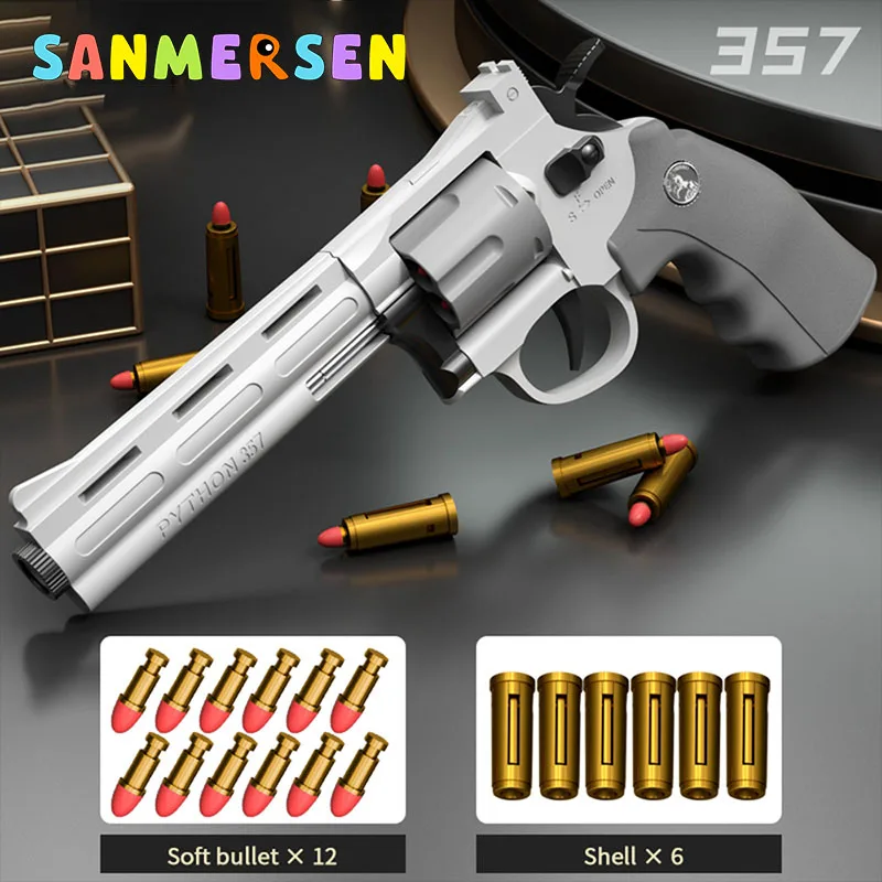 

ZP-5 Revolver Pistol Launcher Soft Bullet Toy Gun Dart Blaster Weapon Outdoor Airsoft Gun Shooter Pistola for Boys Birthday Gift
