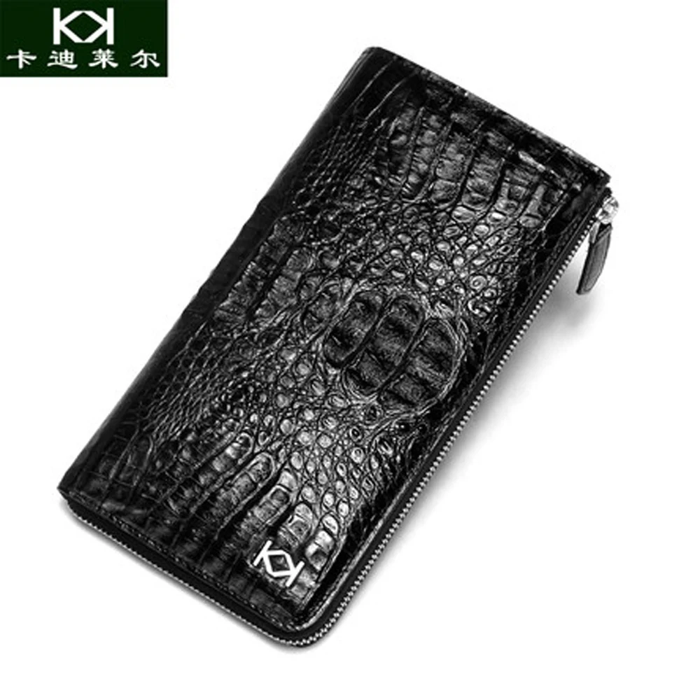 

kadilaier Thailand crocodile leather handbag Man handbag Multi-card position new business man clutch bag men crocodile wallet