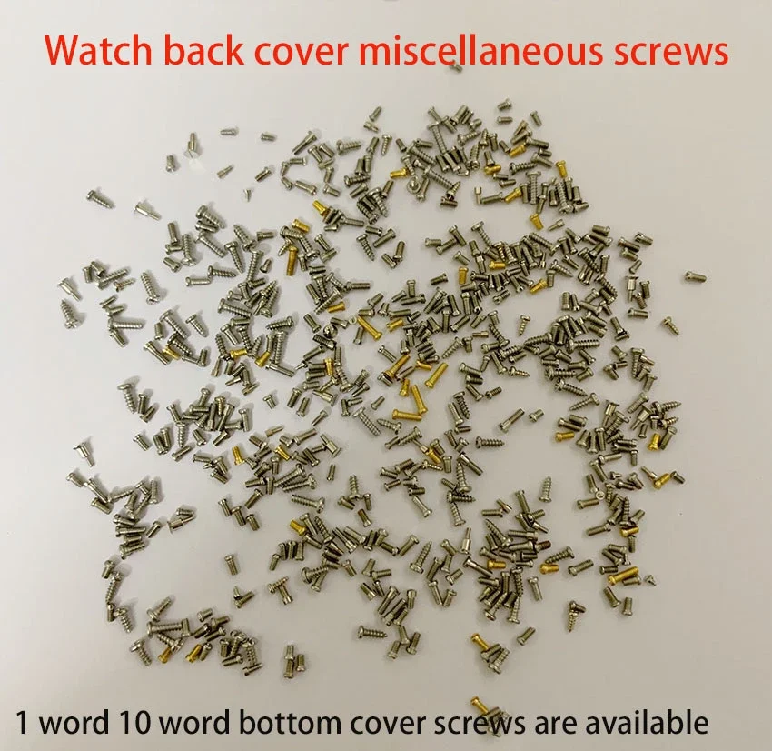 

Watch Accessories Watch Back Cover Various Screws Different Sizes 1 Word 10 Word Bottom Cover Screws Are Available