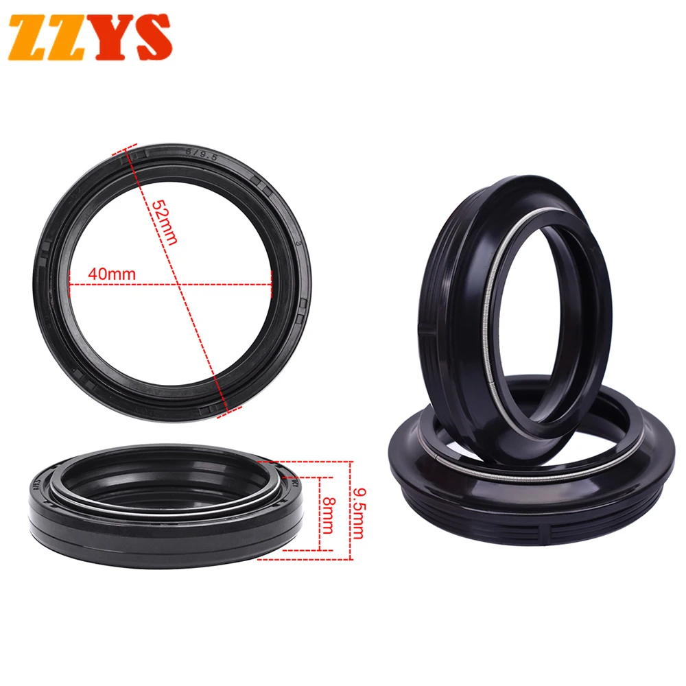

40x52x8/9.5 40*52 Motorcycle Accessories Front Fork Oil Seal 40 52 Dust Cover For BMW R80GS R80 R 80 GS 1989-1997 For HUSQVARNA