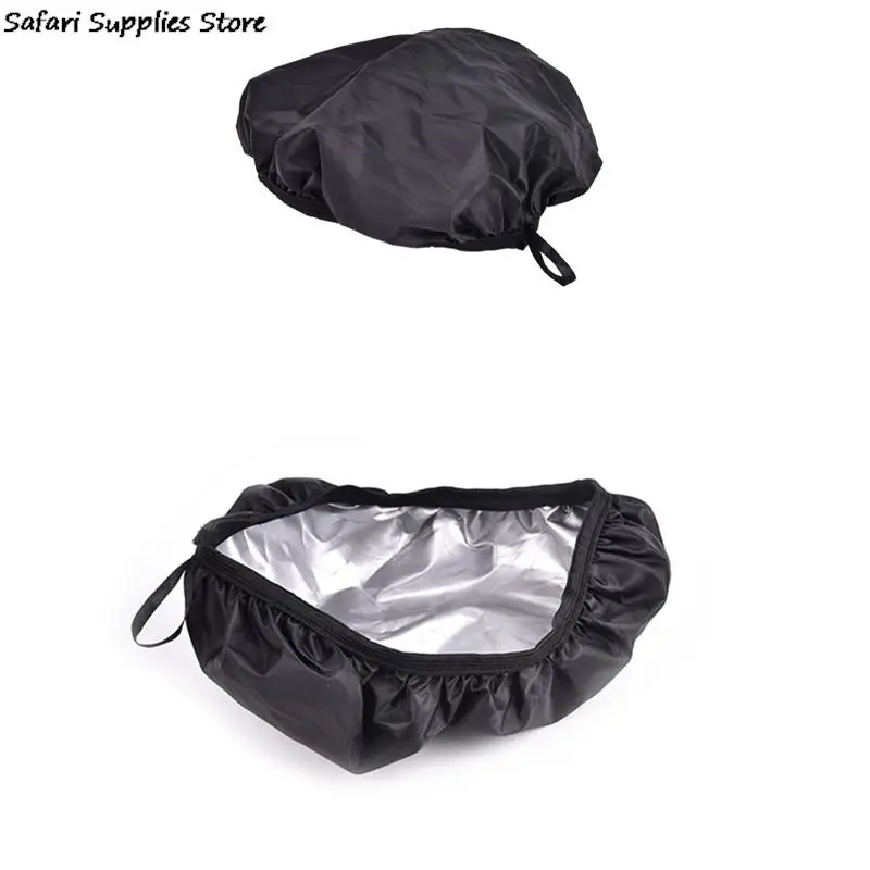 

1pc Black Bicycle Saddles Protective Coverings Waterproof Bike Seat Pack Front Tube Bag Saddle Pannier Rear Rain Cover