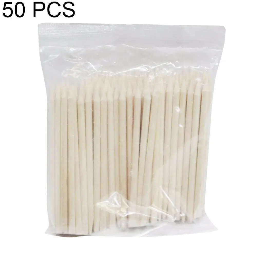 

Cuticle Pusher Wooden Tool 50Pcs Pedicure Nail Art Manicure Remover Design Orange Wood Sticks Rhinestones Dotting Removal Care T