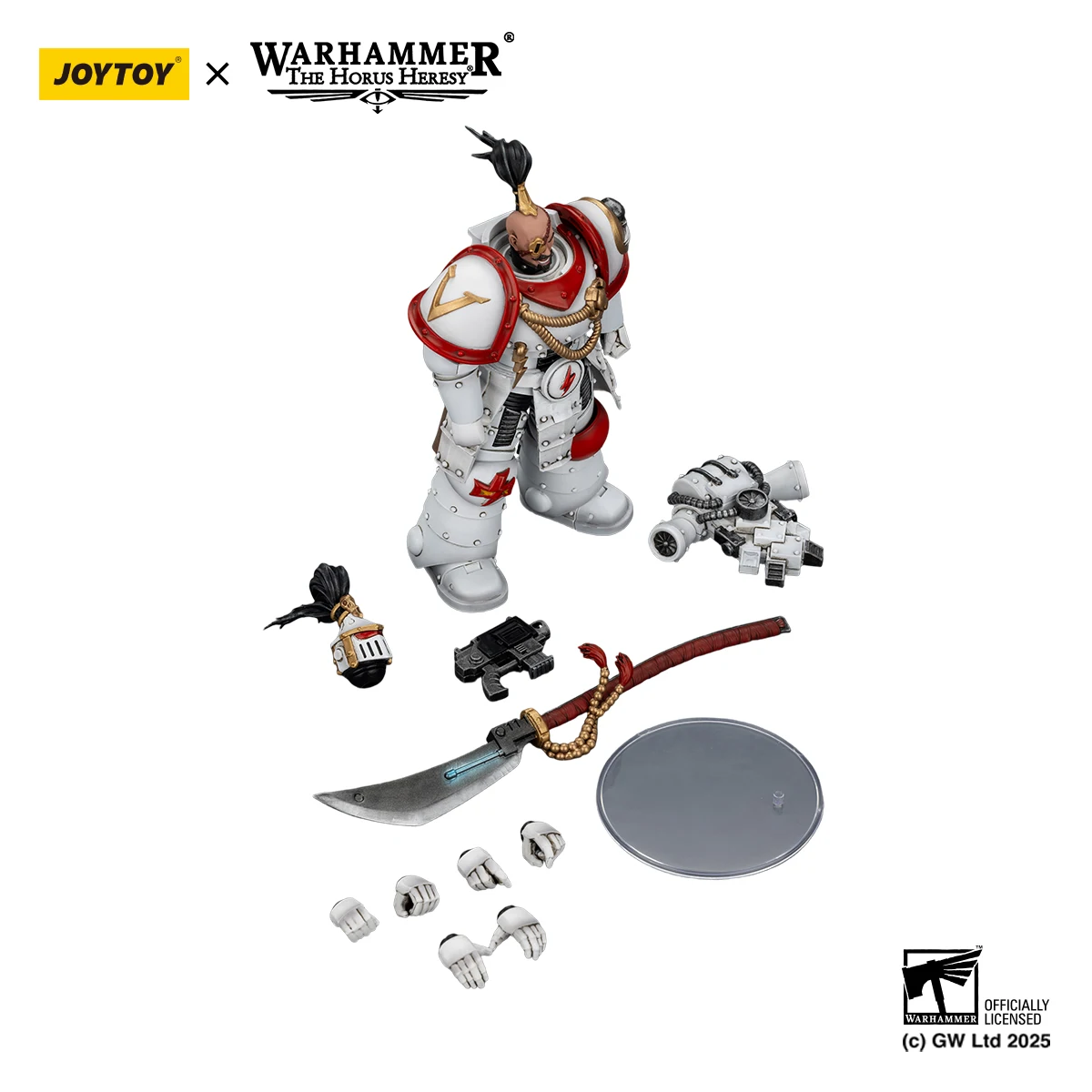 Фото [В НАЛИЧИИ] JOYTOY Warhammer 40K 1/18 Фигурки White Scars Legion Praetor и Ebon Keshig Terminator, набор из 3 моделей №3
