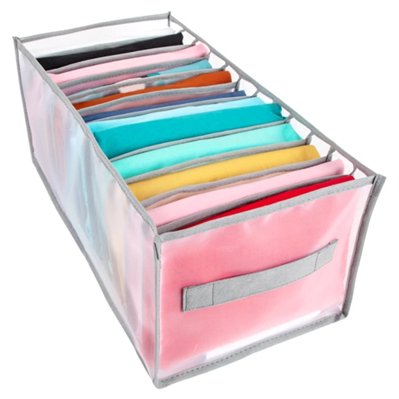 

Органайзер для хранения джинсов, органайзер для шкафа, органайзер для одежды, органайзер для хранения с 12 отделениями, прочный