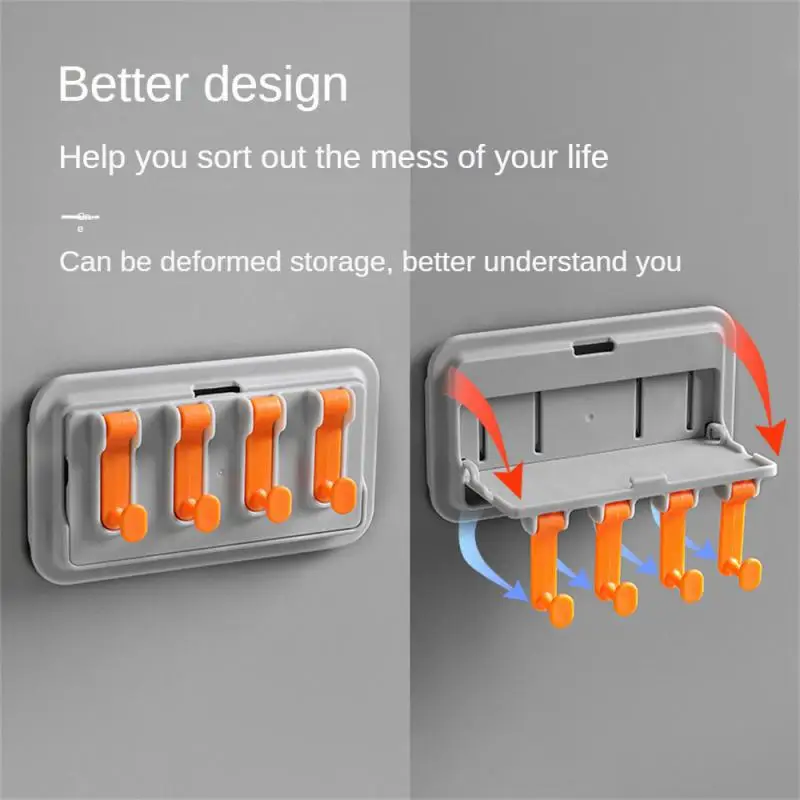 

Foldable Bathroom Storage Rack With Hook Wall Mounted Kitchen Rack Multifunctional Storage Bracket Bathroom Kitchen Accessories