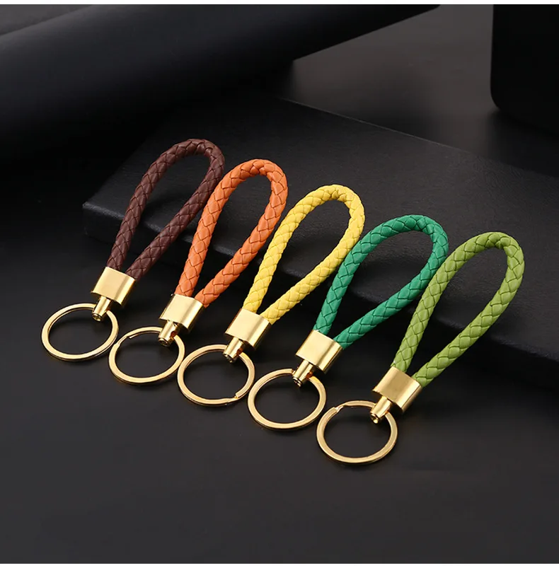 105 шт./лот 21 цвет цепочка для ключей мужчин и женщин из искусственной кожи