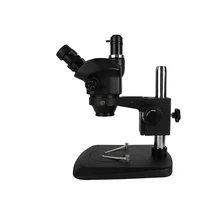 kaisi repair mobile phone optical microscope pcb inspection 7x50x zoom stereo trinocular microscope with camera