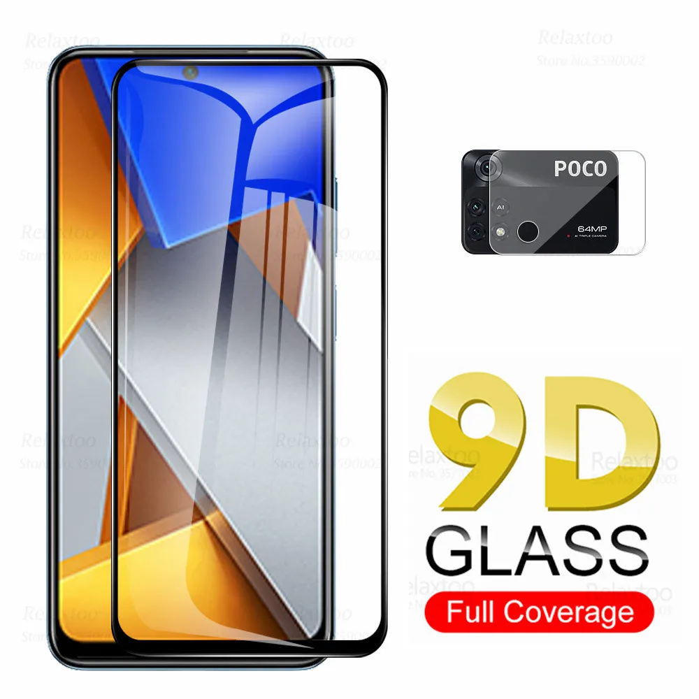 

2To1 Camera Tempered Glass For Xiaomi Poco M4 Pro 4G Protective Glas Little Pocco M 4 Pro PocoM4 M4Pro NFC Screen Protector Film