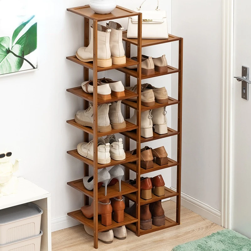 

Органайзер для хранения обуви, Бамбуковый материал, шкаф для обуви, пыленепроницаемый дизайн, стойка для обуви для прихожей, стойка с сильной нагрузкой
