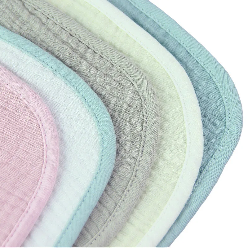 Детский фартук для кормления детский однотонный мягкий хлопковый слюнявчик