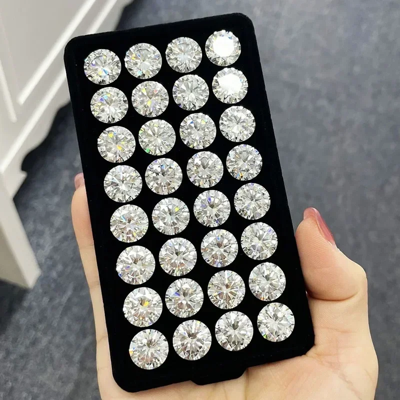 Отличный супер настоящий муассанит цвета D с сертификатом GRA Moissanita свободные