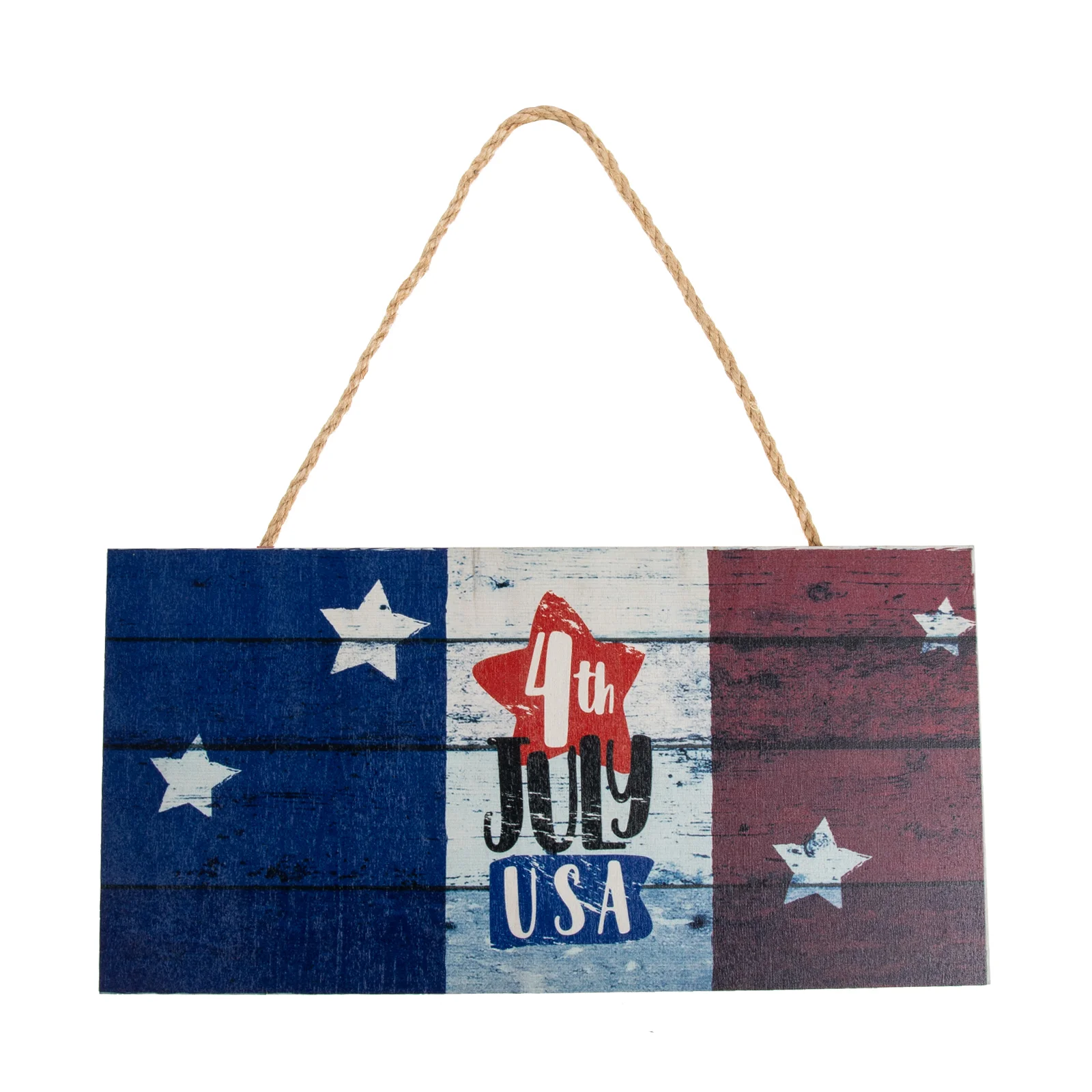 

American Flag Wooden Hanging Sign 4th of July Hanging Wooden Sign Home Decor