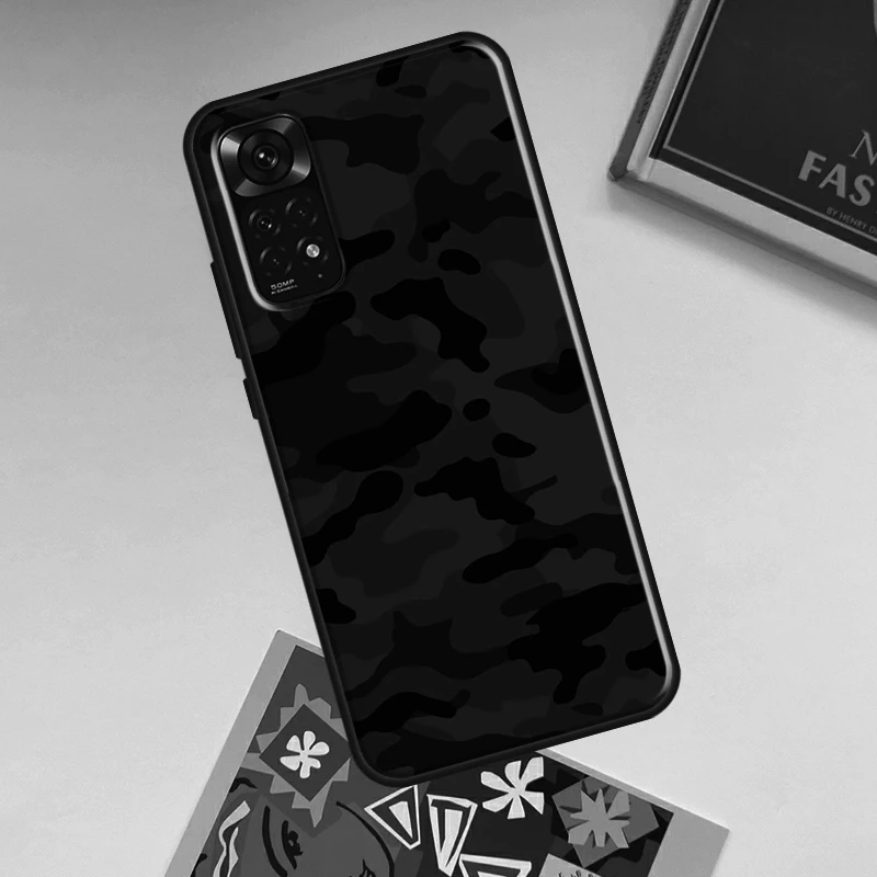Фото Чехол-накладка Night Dark Camo Military Camouflage для Xiaomi Redmi Note 14 Pro 13 12 11 9 10 15 Pro Plus Redmi 15C 14C 13C 10C 12C №2