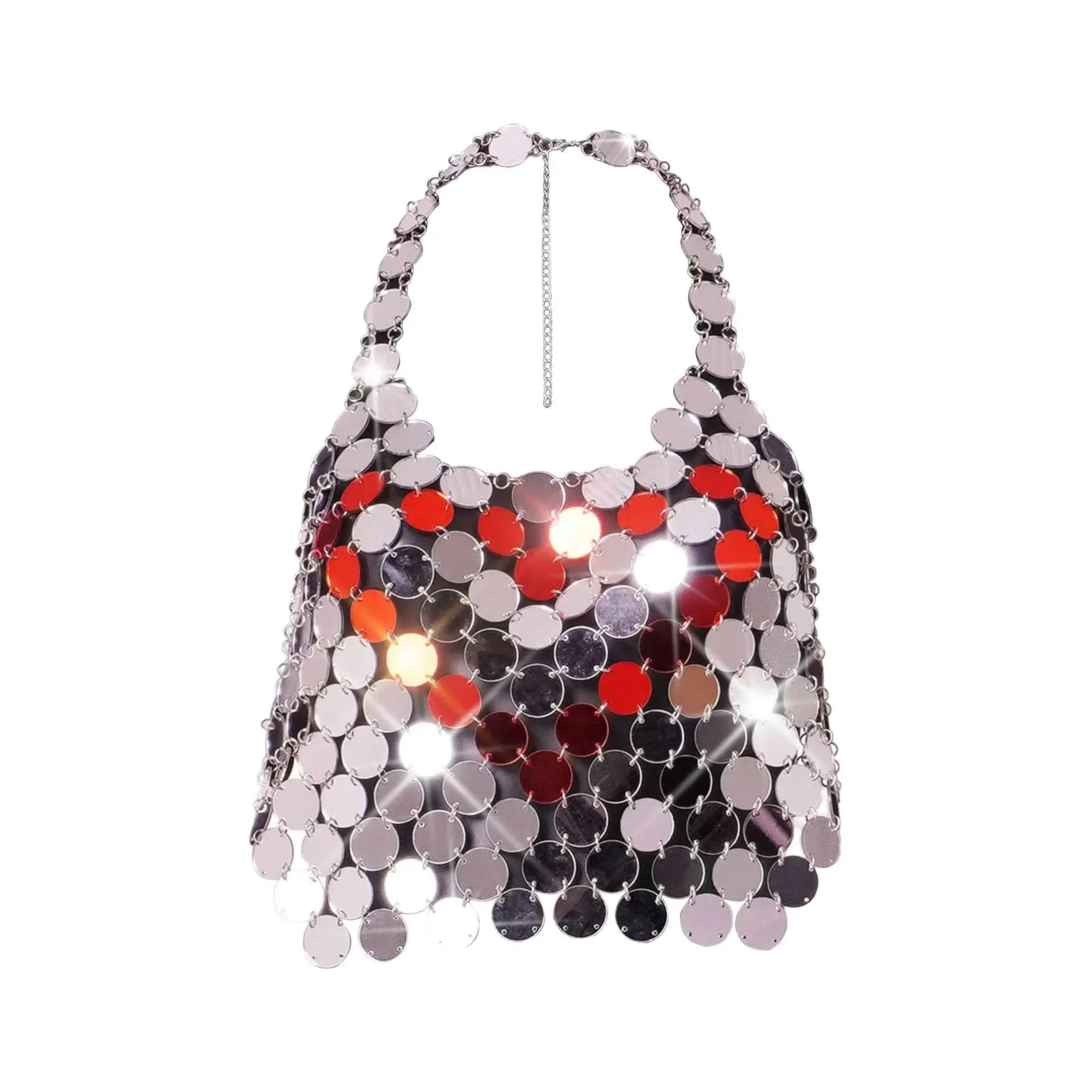 

Модная майка с металлическими блестками Y2K женский Блестящий бюстгальтер без косточек с открытой спиной жилет с лямкой на шее для клувечерн...