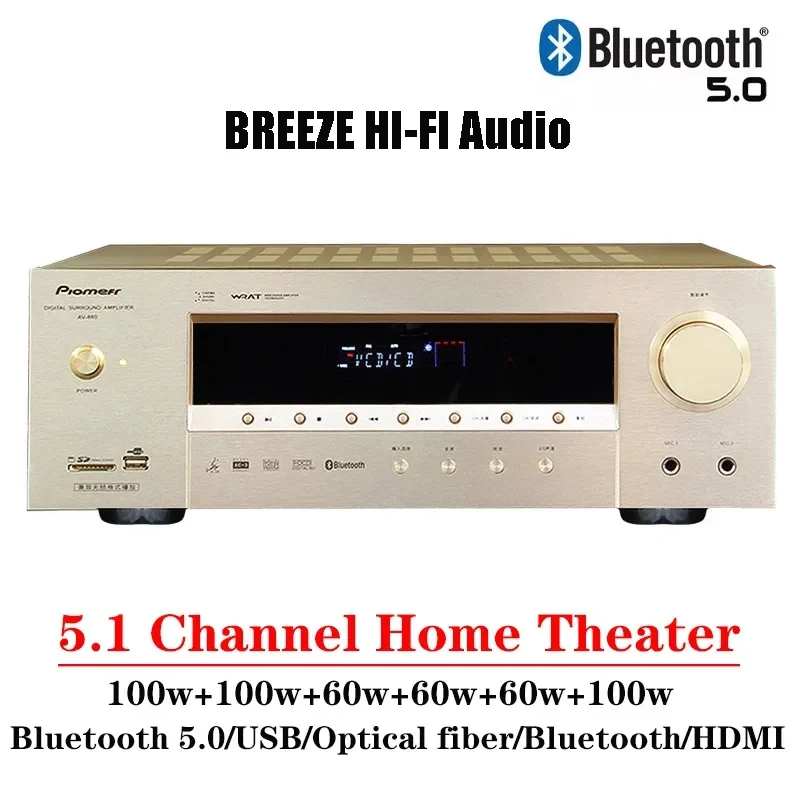 BRZHIFI 5.1-канальный усилитель для домашнего кинотеатра