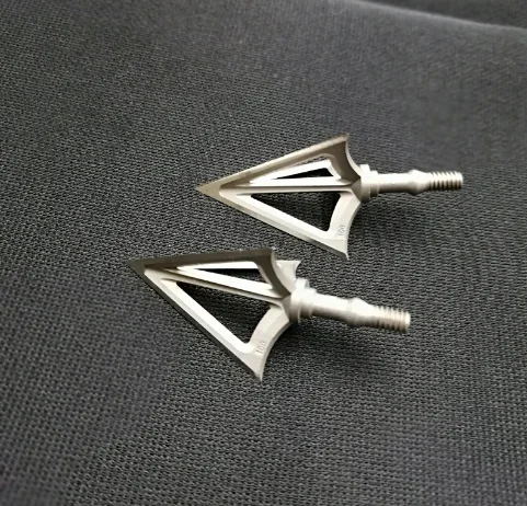 Фото Наконечник стрелы G5 Broadhead 100/125 грейн, трехлезвийный, острый, с винтовым креплением, из нержавеющей стали, аксессуары для стрельбы из лука и охоты. №4