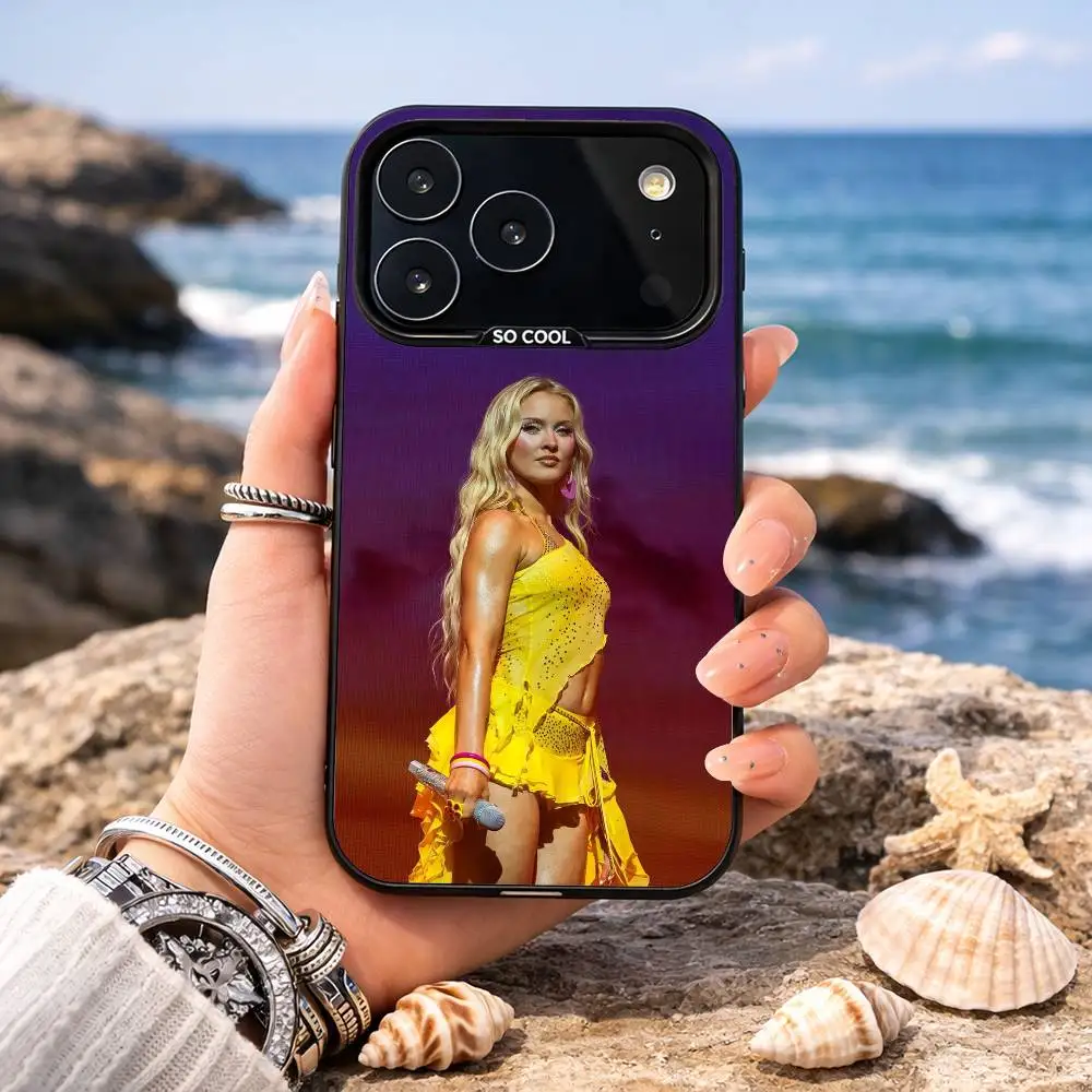 Чехол для телефона Singer Z-Zara L-Larsson для iPhone 17, 16, 15, 14, 13, 12, 11, Pro, MAX, белый матовый, противоударный (art.: 3920d89caa951) - 3920d89caa951