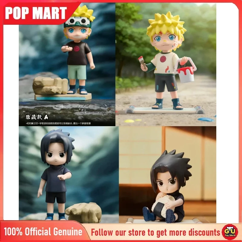 Фото Коллекционная фигурка Pop Mart Naruto Shippuden: Серия «Детство» (Blind Box) – Аниме-фигурка, украшение для рабочего стола, подарок для фанатов аниме №1