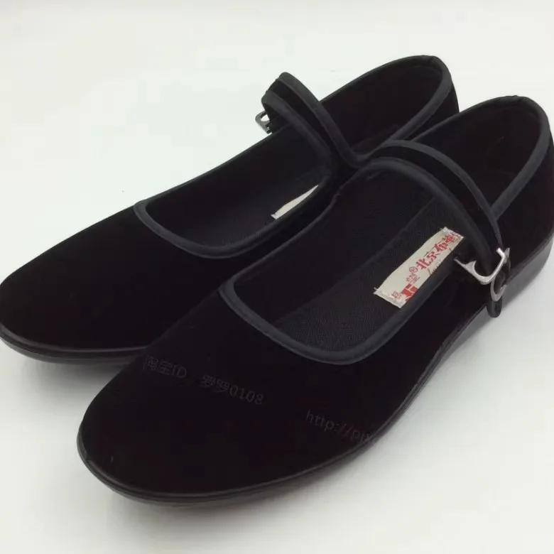 Туфли Мэри Джейн в стиле ретро женская обувь черные рабочие туфли на плоской