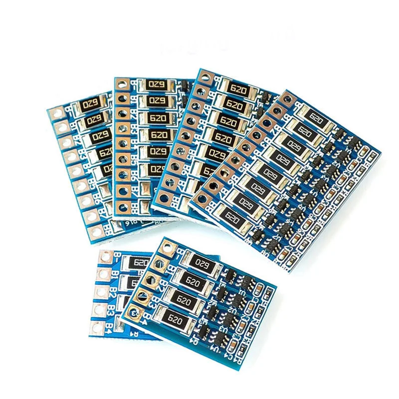 

1/2~50/100Pcs 3S/4S/5S/6S/7S/8S 18650 Lithium Battery Polymer Battery Equalization Board 11.1-33.6V 8S Charging