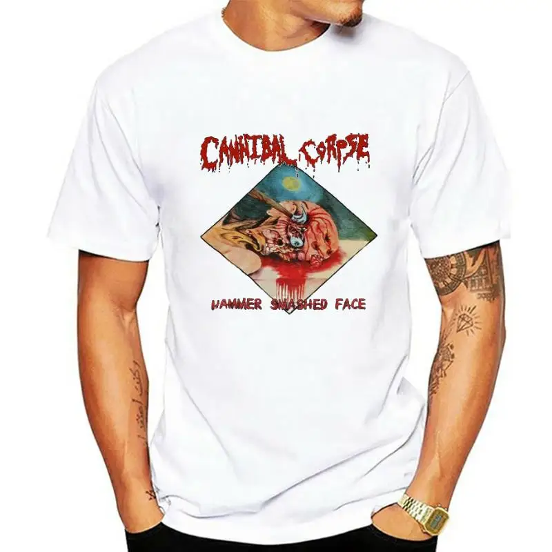 

Cannibal Corpse Hammer Smashed Face 1993 Album T-Shirt Vintage Men Gift Tee