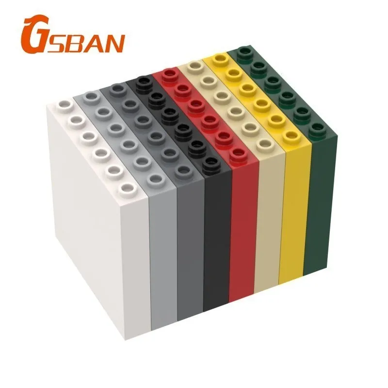 GSBan 59349 Кирпич 20 шт. Панель 1x6x5 частицы строительные блоки аксессуары MOC DIY игрушки