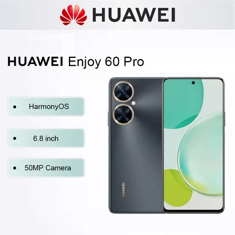 Оригинальный смартфон HUAWEI Enjoy 60 Pro, гармоническая камера 50 МП, аккумулятор 5000 мАч, сотовый телефон 6,8 дюйма, 256 Гб ПЗУ, мобильные телефоны