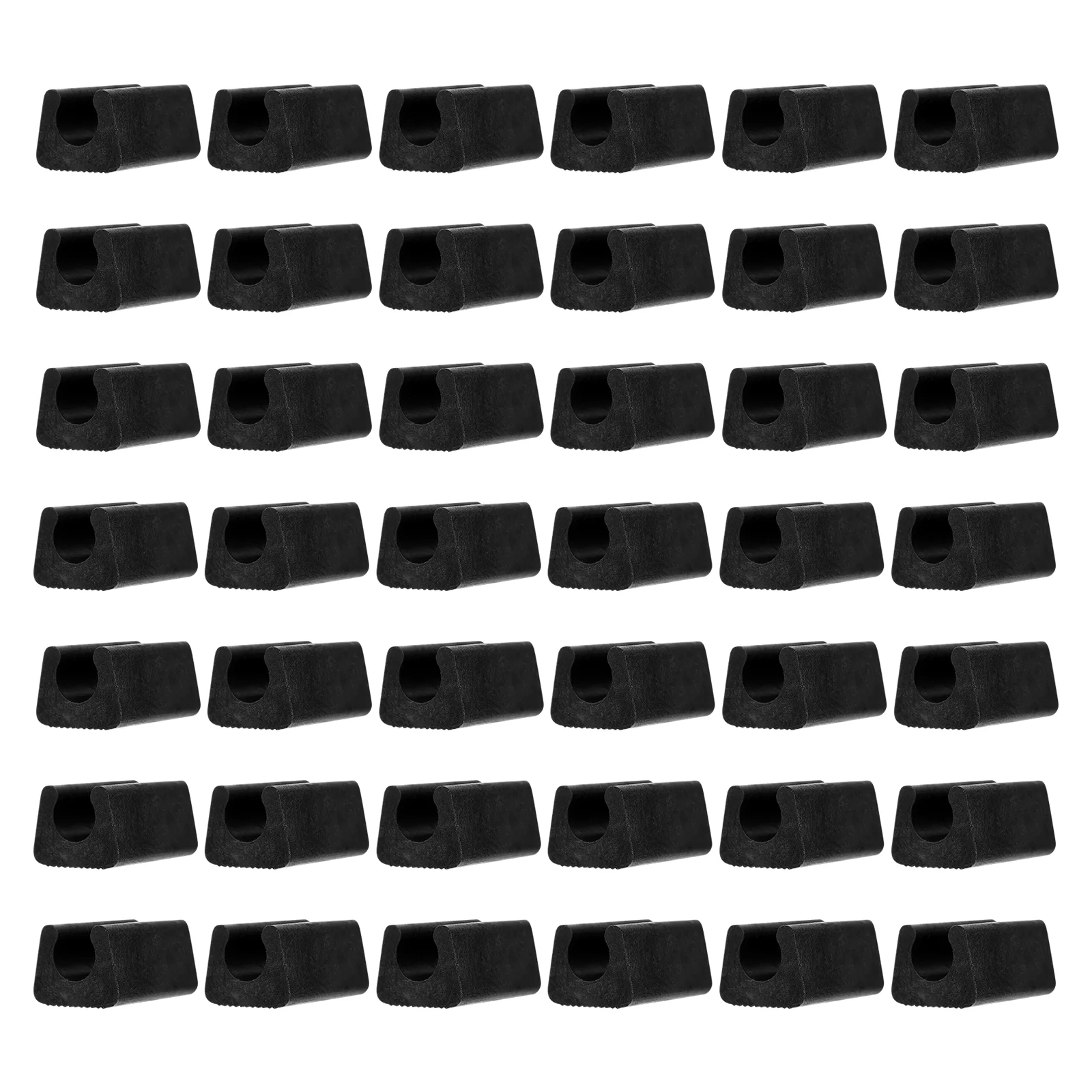 

100pcs Furniture Chair Fasteners Floor Savers Black Wrap-around Floor Savers