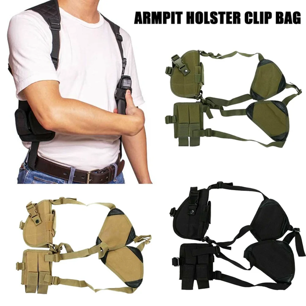 

Men's Tactical Underarm Hidden Bag Outdoor Agent Combat Shoulder Bags Multifunctional Travel Wallet Phone Key Anti Theft Bag