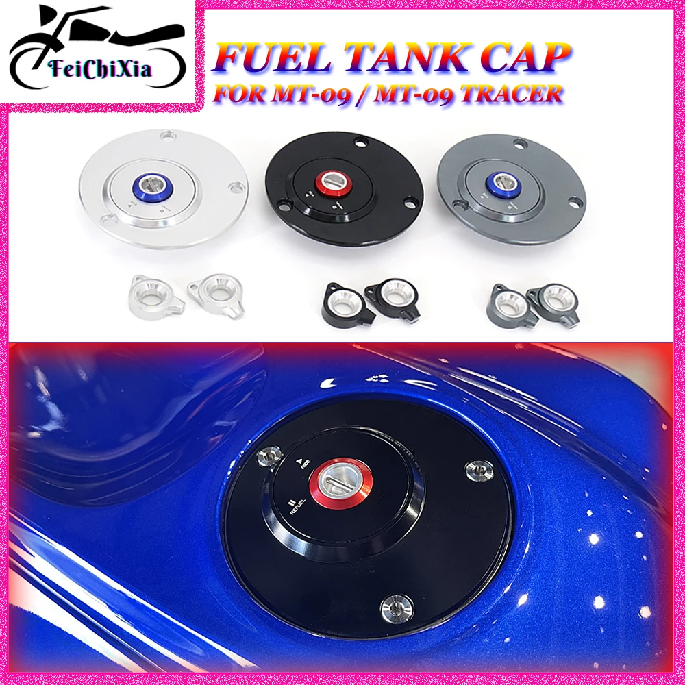 

For YAMAHA MT09 2013 2014 2015 2016 Motorcycle Fuel Tank Cap MT09 Tracer 2015 2016 2017 Gasoline Tank Lock Cover
