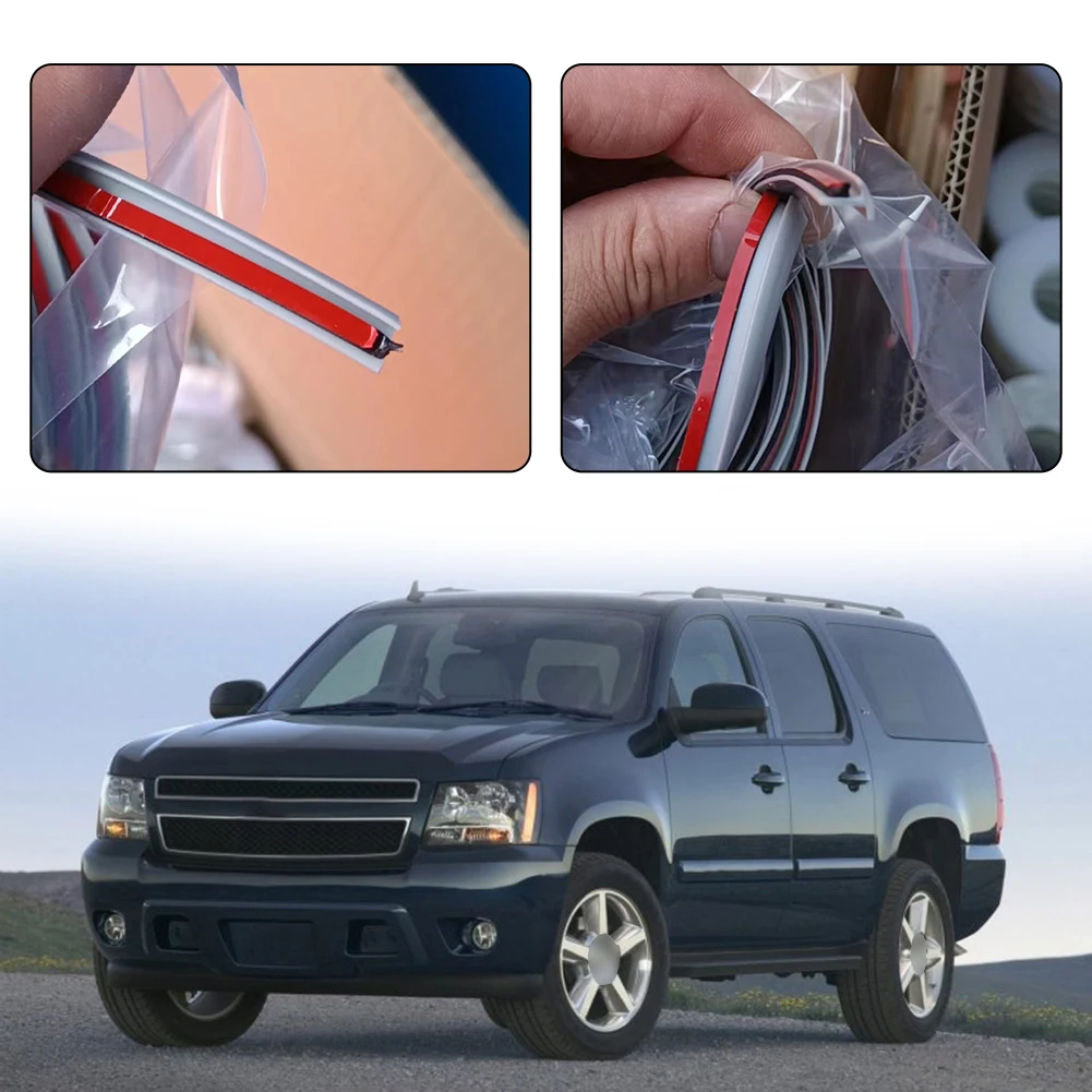 

2m Rubber Car Seals T-Type Edge Sealing Strips Seal Strip Trim For Car Front Rear Bumper Side Skirt Weatherstrip Window Seal