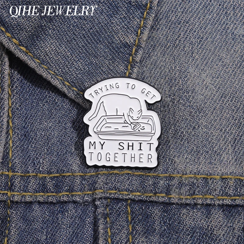 Эмалированные булавки брошь в виде шкуры на лацкан