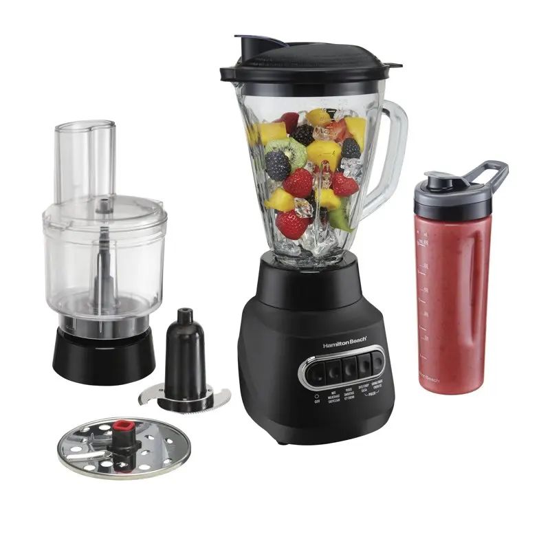 

Multi Blend Kitchen System 3-in-1 Blender with Food Processor Attachment 52 oz. Blending Jar and 20 oz. Travel Jar 58176