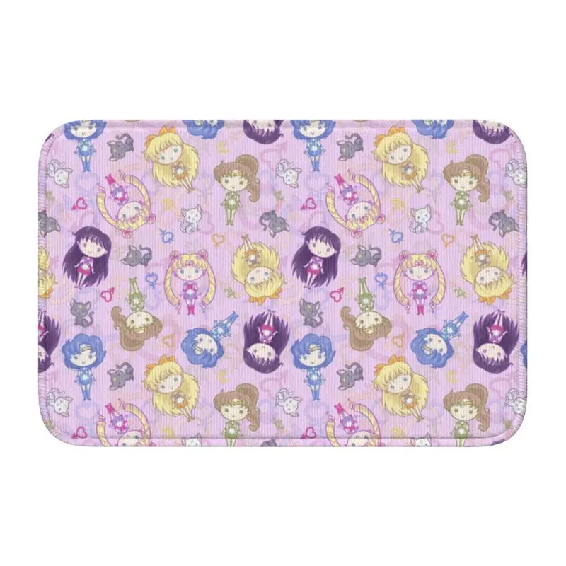 Японское аниме Moon Сейлор девушка коврик на заказ противоскользящий вход добро